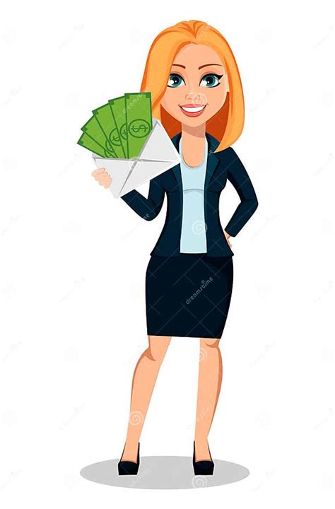 Business Woman In Office Style Clothes Stock Vector Illustration Of