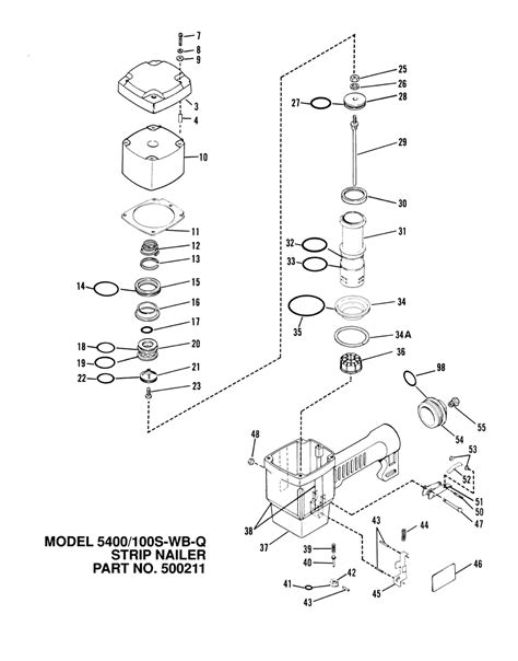 Paslode F350s Parts Schematic