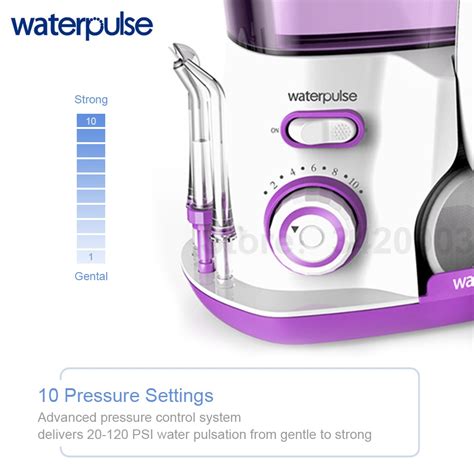 Waterpulse V300r Riego Agua Flosser Con 5 Consejos Eléctrico Oral Irrigador Limpieza Dental