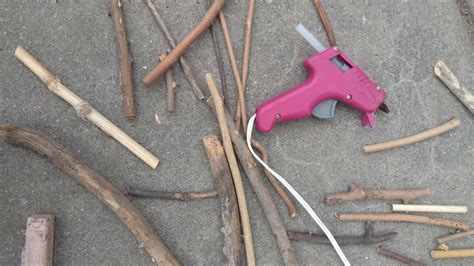 Backyard Art With Sticks And A Hot Glue Gun The Backyard Kid