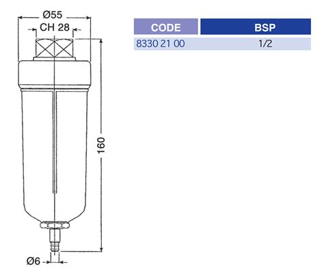 Drip Leg Drain BSP For Compressed Air Senga