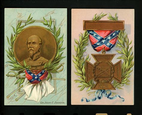 Memorial Day Postcard Set Of 12 Civil War Confederate South Raphael