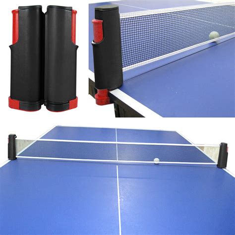 Table Tennis Net, Portable Retractable Table Tennis Net Rack Ping Pong ...