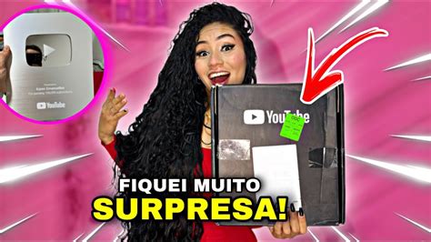 Minha Placa De 100 Mil Inscritos Chegou Unboxing YouTube