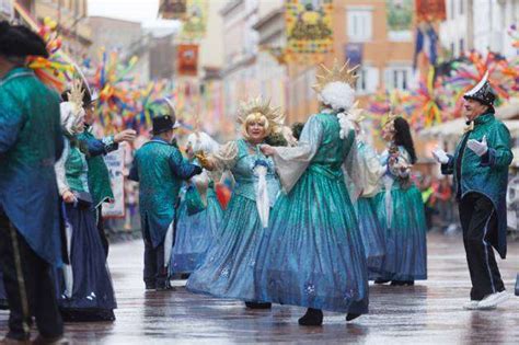 International Carnival Procession Of The Rijeka Carnival People In