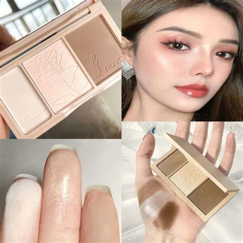 Novo 3 Colors Light And Shadow Contouring Highlight Contouring Ginger