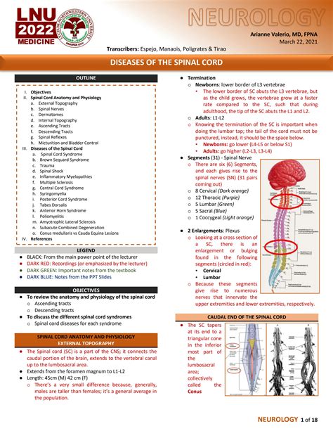 SOLUTION: neurology diseases of the spinal cord - Studypool