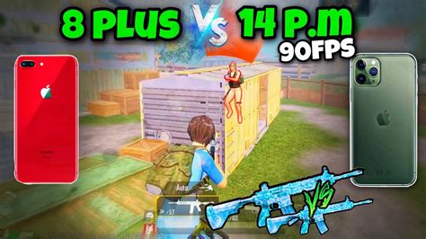 90fps Player SHOCKED Me IPhone 8 Plus Vs IPhone 14 Pro PUBG 1v1 TDM