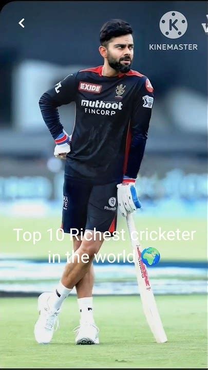 Top 10 Richest Cricketer In The World 🌍 Shortscricket Youtube