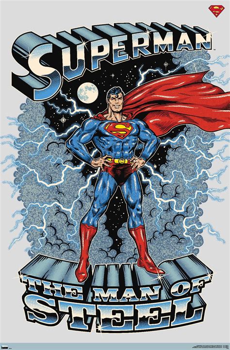 DC Comics Superman - The Man of Steel Poster | Man of steel, Dc comics ...