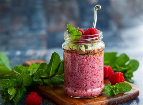 Chia Pudding Mit Himbeeren Rezept Kochrezepte At