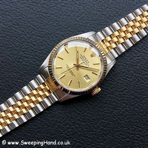 1987 Rolex 16013 Bi Metal 18k Gold Datejust Sweeping Hand