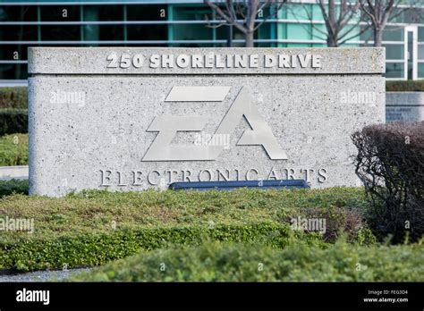 A Logo Sign Outside Of The Headquarters Of Electronic Arts In Redwood