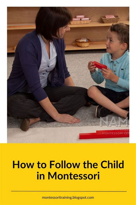 Boy And Montessori Teacher Working With Red Rods Material Maria