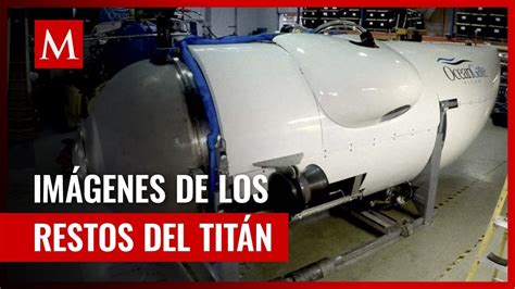 Las sorprendentes imágenes de los restos rescatados del submarino Titan