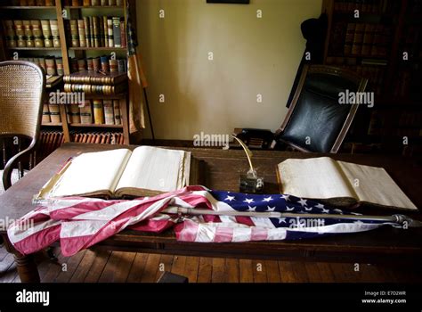 Interior of Mason County Courthouse White Pine Village Stock Photo - Alamy