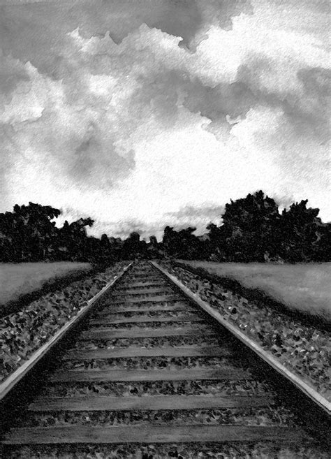 Railroad Drawing At Paintingvalley Explore Collection Of Railroad