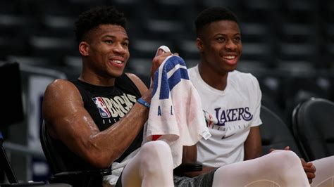 Watch Giannis Antetokounmpo Loudly Celebrates Brother Kostas Winning Nba Championship At Greek