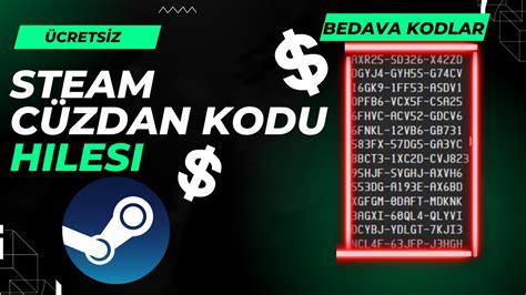 Steam Bedava Cüzdan Kodu Alma 2023 GÜNCEL Ücretsiz Steam Cüzdan