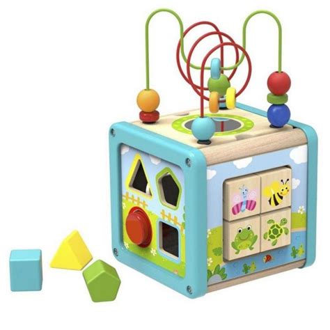 Brinquedo Educativo Cubo Atividades Para Bebe Multifuncional Aramado