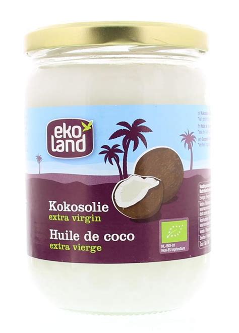 Ekoland Kokosolie Extra Virgin 500ml Voordelig Online Kopen Drogist Nl