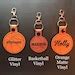 Personalized Basketball Keychain Large Name Only Etsy