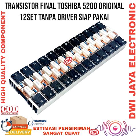 Jual Transistor Final Toshiba 5200 Original Lot 714 12SET Tanpa Driver