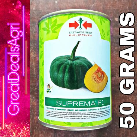 Suprema F Hybrid Kalabasa Grams East West Seeds Lazada Ph