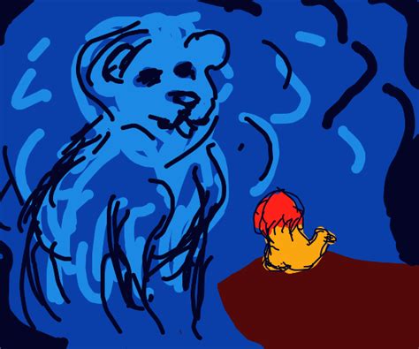 Mufasa in the clouds - Drawception