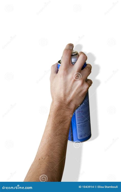 Hand Spraying With A Can Stock Images Image 1043914