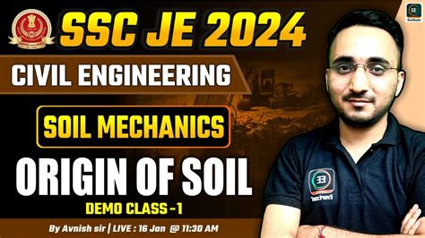 Ssc Je Origin Of Soil Soil Mechanics Civil Engineering Ssc