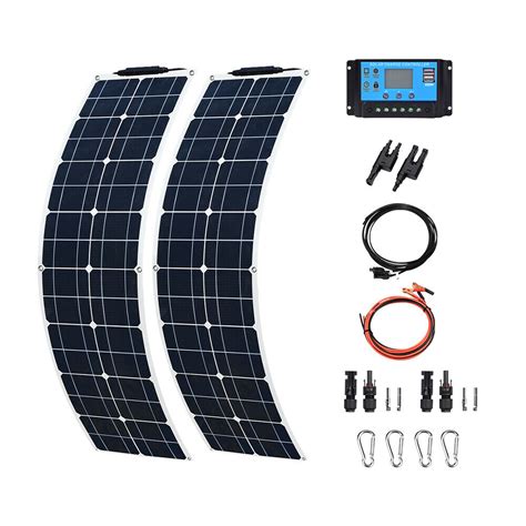 XINPUGUANG 100 Watt Solar Panel Kit 2pcs 50W Flexible Monocrystalline