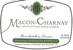 Domaine Manciat Poncet Macon Charnay Les Ch Nes Fine Vines