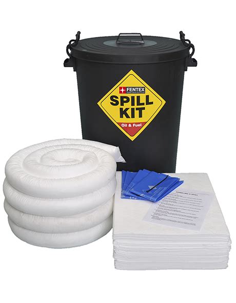 Oil And Fuel Spill Kit In Black Eco Drum 80l And 90l