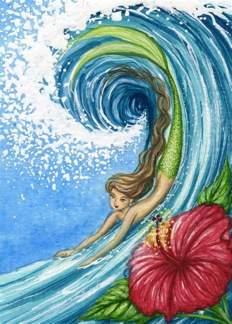 mermaid art mermaid art mermaid artwork mermaid canvas