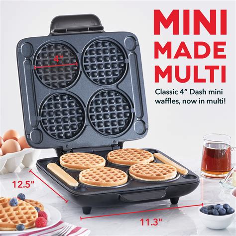 Waffle Iron 4 Multi Mini Waffle Maker Dash