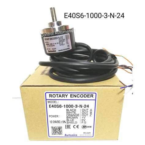 E40S6 1000 3 N 24 Autonics Rotary Encoder 1000 Pulse Shaft Diameter