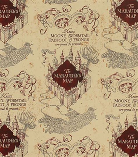 Harry Potter Knit Fabric 58 Marauders Map Harry Potter Quilt Harry