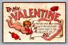 C Valentine S Day Love Holiday Postcard C Cupid S Offering Heart