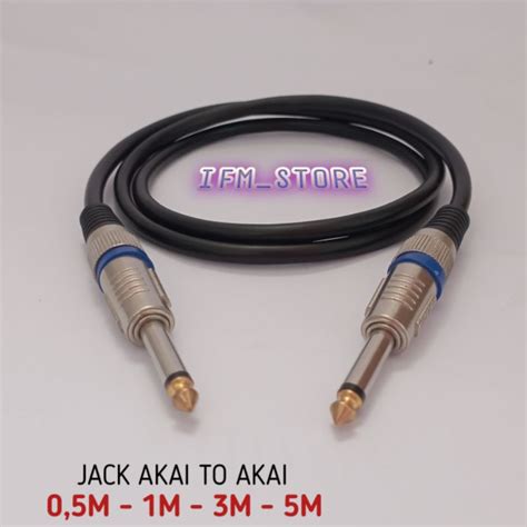 Jual Kabel Audio Jack Akai Ke Akai Mm Mono Kabel Canare Jek Akai To