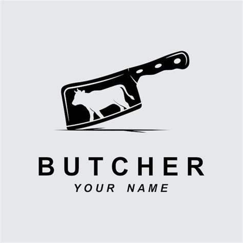 Premium Vector Butcher Logo Vector With Slogan Template