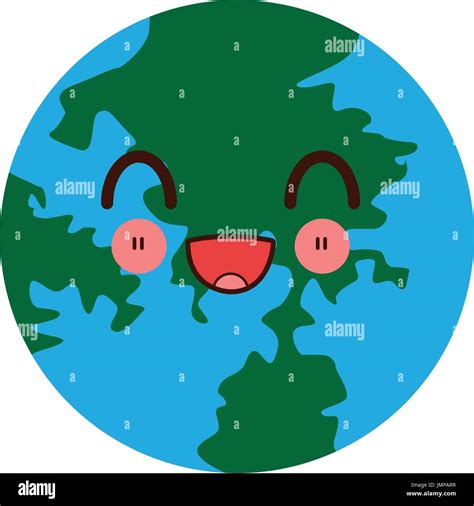 Kawaii Mundo Tierra Mapa Mundial Continente Geograf A Imagen Vector De The Best Porn Website