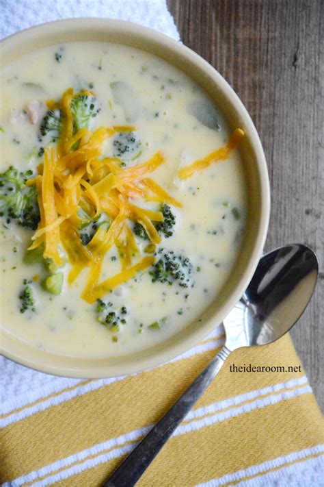 Broccoli Cheddar Soup Recipe The Idea Room