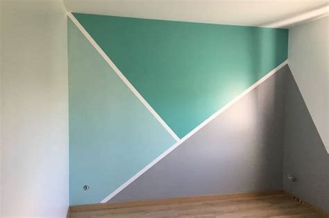 Déco avec une peinture géométrique sublimez vos murs