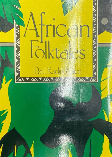 African Folktales Paul Radin Folk Tales African Reading