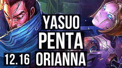 Yasuo Vs Orianna Mid Penta M Mastery Games Godlike