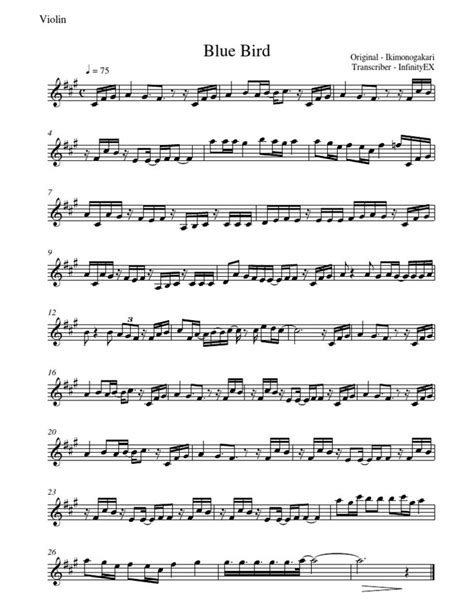 Blue Bird | Sheet Music for Piano, Violin, and Viola