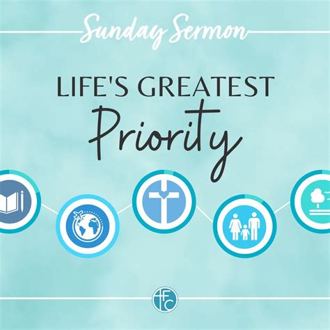 Lifes Greatest Priority — Faith Chapel