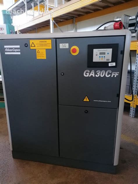 Atlas Copco GA 30 C FF Stationary Compressor For Sale Portugal Marinha