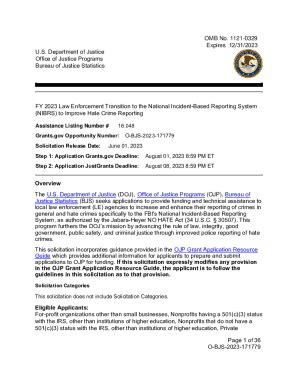 Fillable Online FY 2023 Law Enforcement Transition To The National